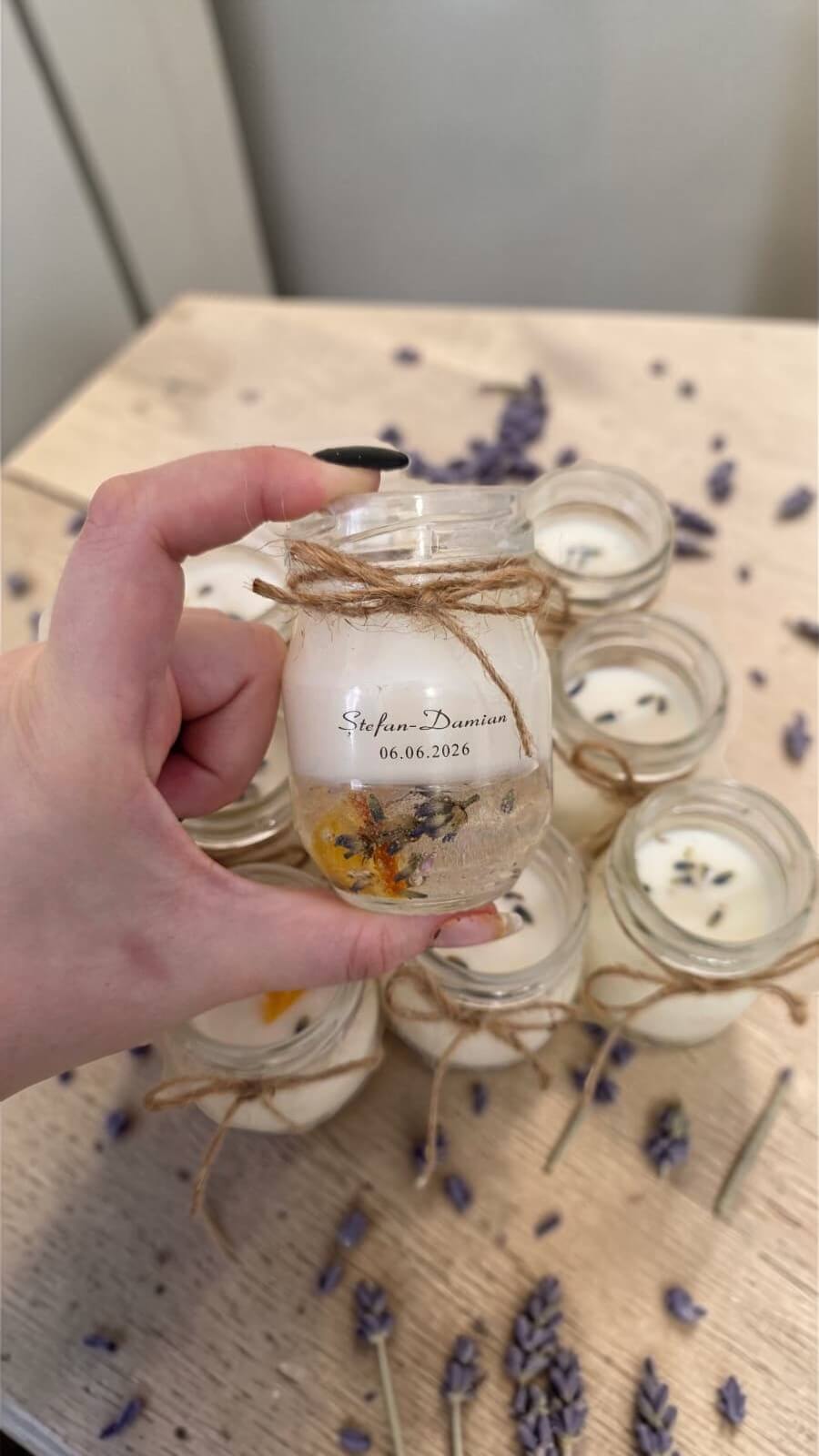 Marturie în Borcan cu Citrice si Lavanda - Editie Premium - imagine 4